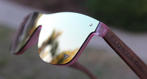 FLOW VISION - Pink Rose Gold Rythem Sunglasses