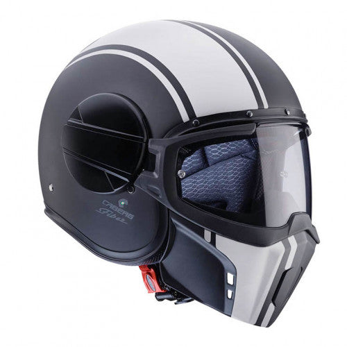 CABERG - Ghost Legend Jet Helmet (Black/White)