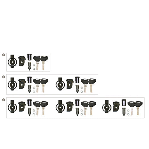 KAPPA - KSL101 Black Security Lock Set