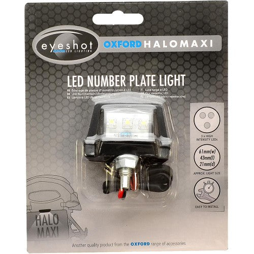 OXFORD - Halo Maxi Number Plate Light