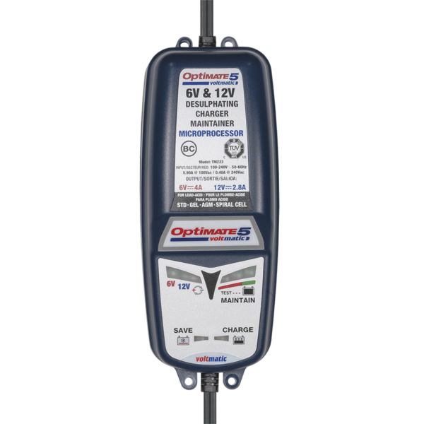 OPTIMATE 5 - TM320 Battery Charger (6V/12V/2.8A)