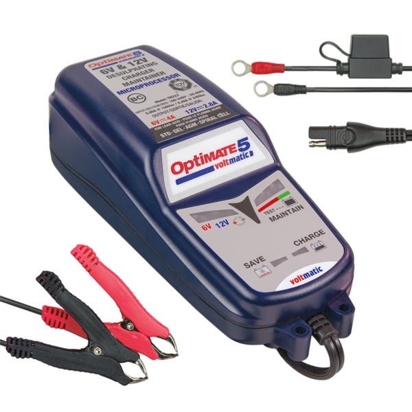 OPTIMATE 5 - TM320 Battery Charger (6V/12V/2.8A)