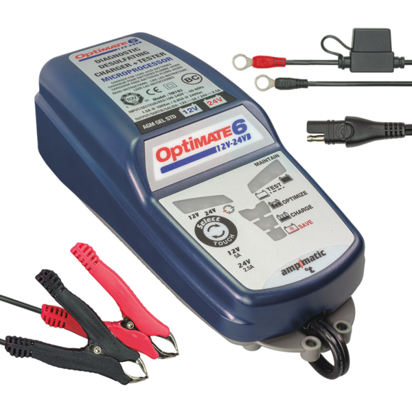 OPTIMATE 6 - TM194 Battery Charger (12V/24V/2.5A)