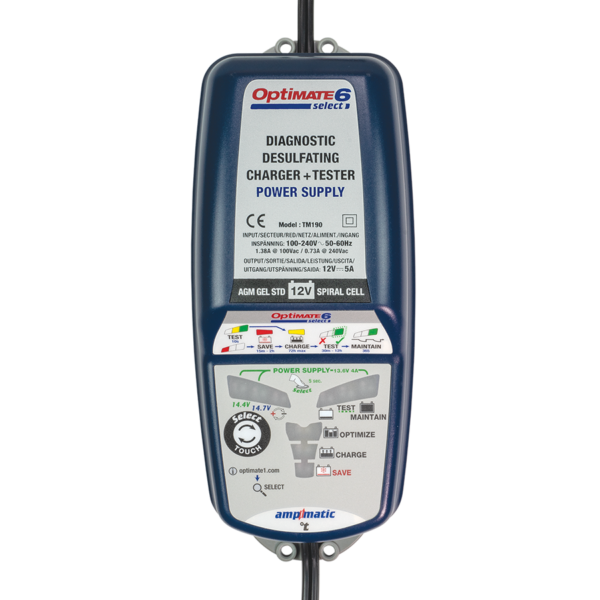 OPTIMATE 6 - TM190 Select Battery Charger (12V/5A)