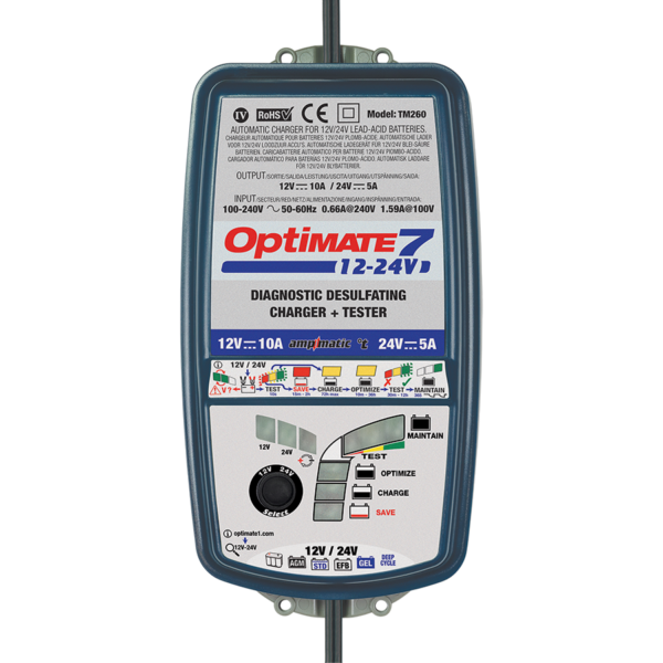 OPTIMATE 7 - TM260 Battery Charger (12V/24V/5A)