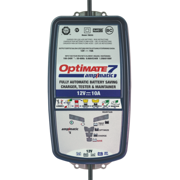 OPTIMATE 7 - TM254 Ampmatic Battery Charger (12V/10A)