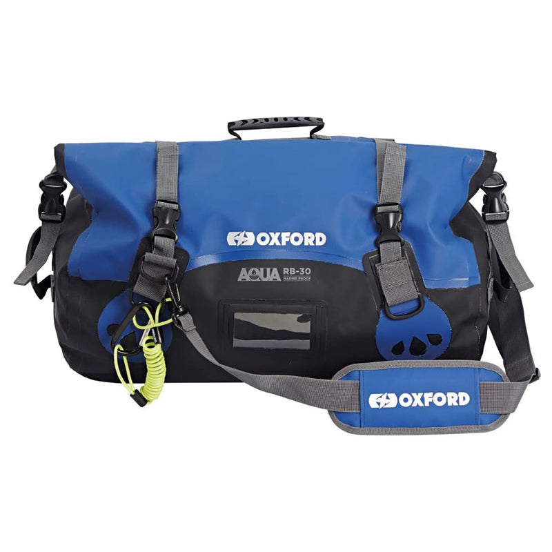 OXFORD - Aqua RB Waterproof Seat Bag - Black/Blue (30lt)