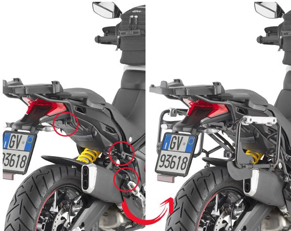 KAPPA - KLOR7412CAM Side Racks for Ducati Multistrada 950S / Multistrada Enduro 1260 (19>21)