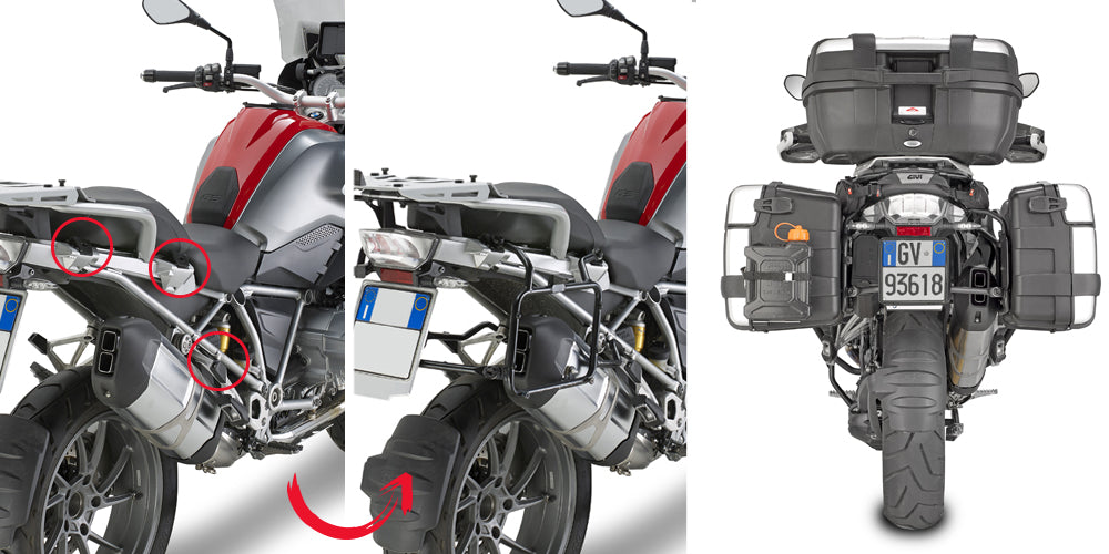 GIVI - PLR5108 Side Racks for BMW R1200GS / R1250GS / Adventure (13>21)