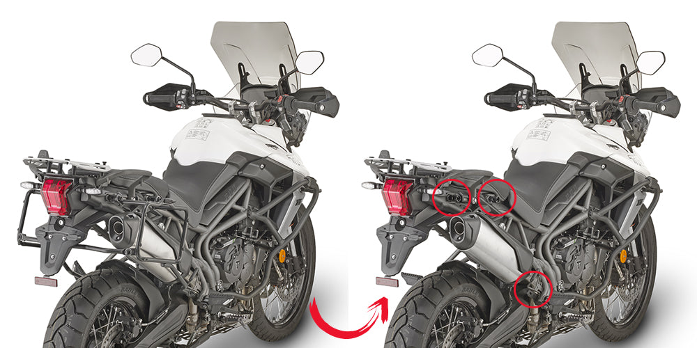 GIVI - PLR6413 Side Racks for Triumph Tiger 800 XC / XR (18>19)