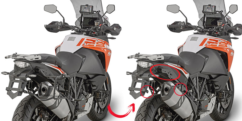 GIVI - PLR7706 Side Racks for KTM 1050 / 1090 / 1190 / 1290 Adventure / Super Adventure (13>20)