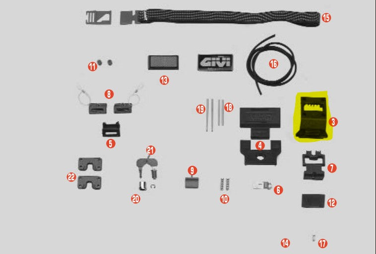 GIVI - Z101 Push Set Cover for Select Cases