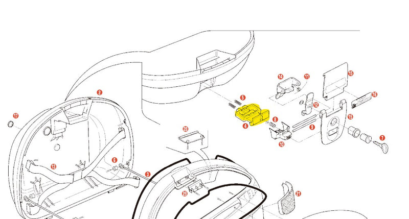 GIVI - Z106 Case Latch for Select Cases