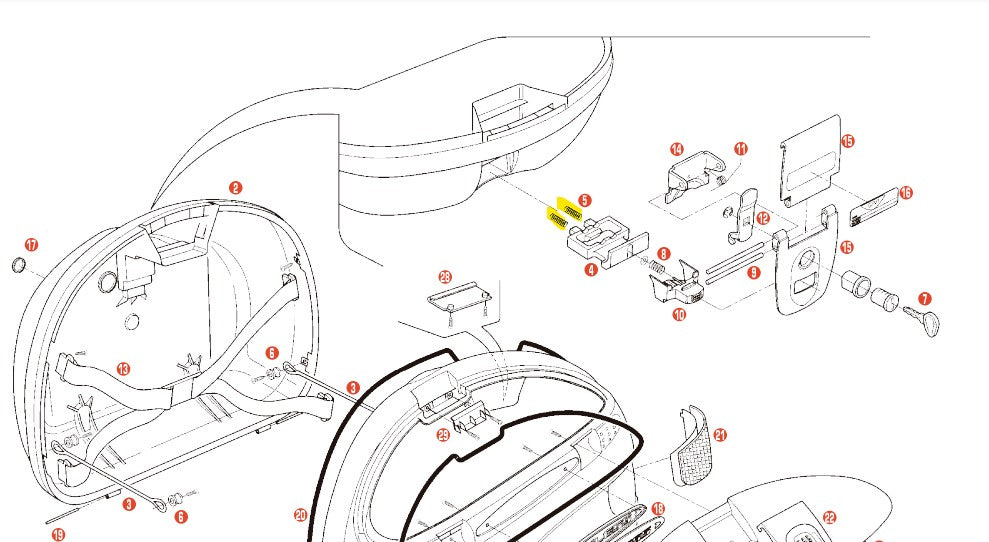 GIVI - Z109 Bolt Springs for Select Cases