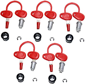 GIVI - Z1382 Red Lock Set for Select Cases (Five Cases)