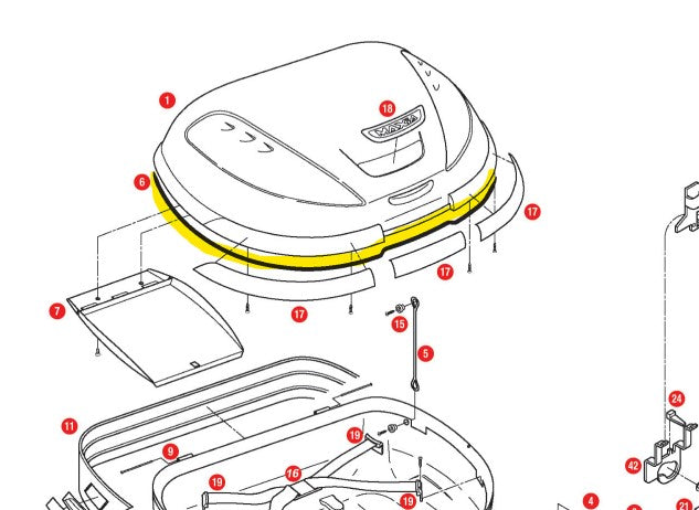 GIVI - Z159R Rubber Seal for Select Cases