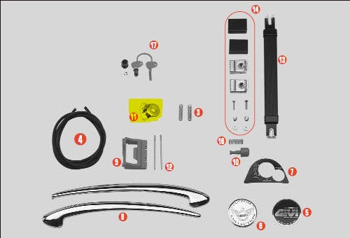 GIVI - Z389 Lock Plate for E21 Side Cases