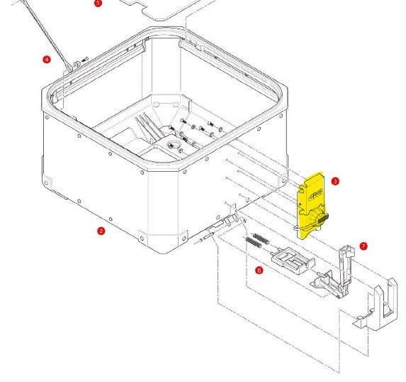 GIVI - Z8024MR Lock Set for Trekker Outback Cases