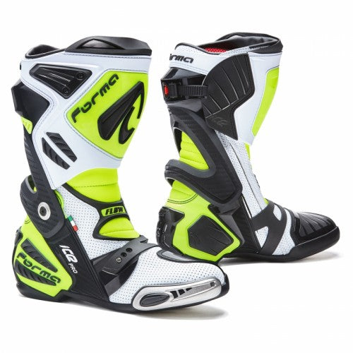 FORMA - Ice Pro Flow Racing Boots (White/Black/Fluo)