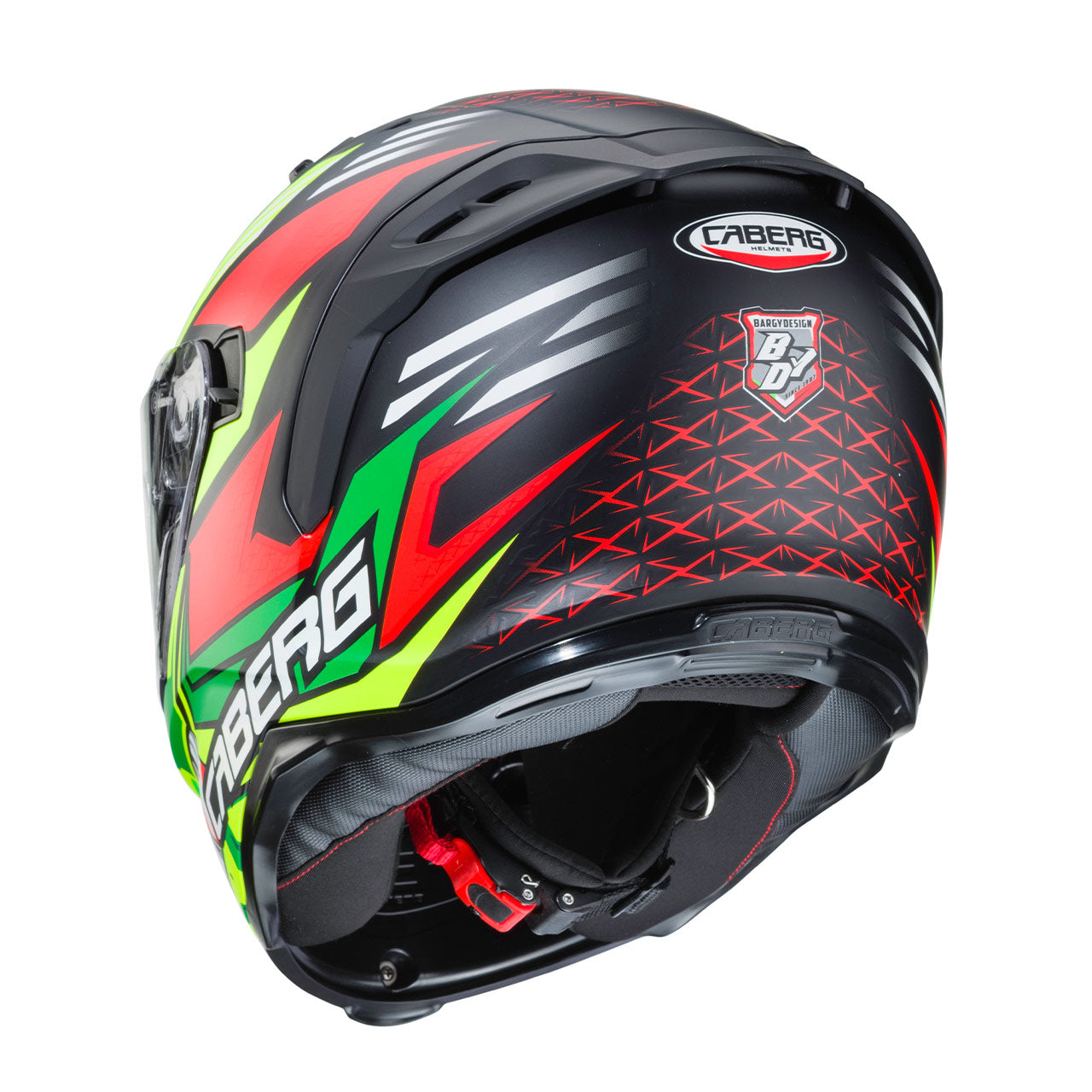 CABERG - Avalon Giga Helmet (Matt Black/Yellow Fluo/Red Fluo)