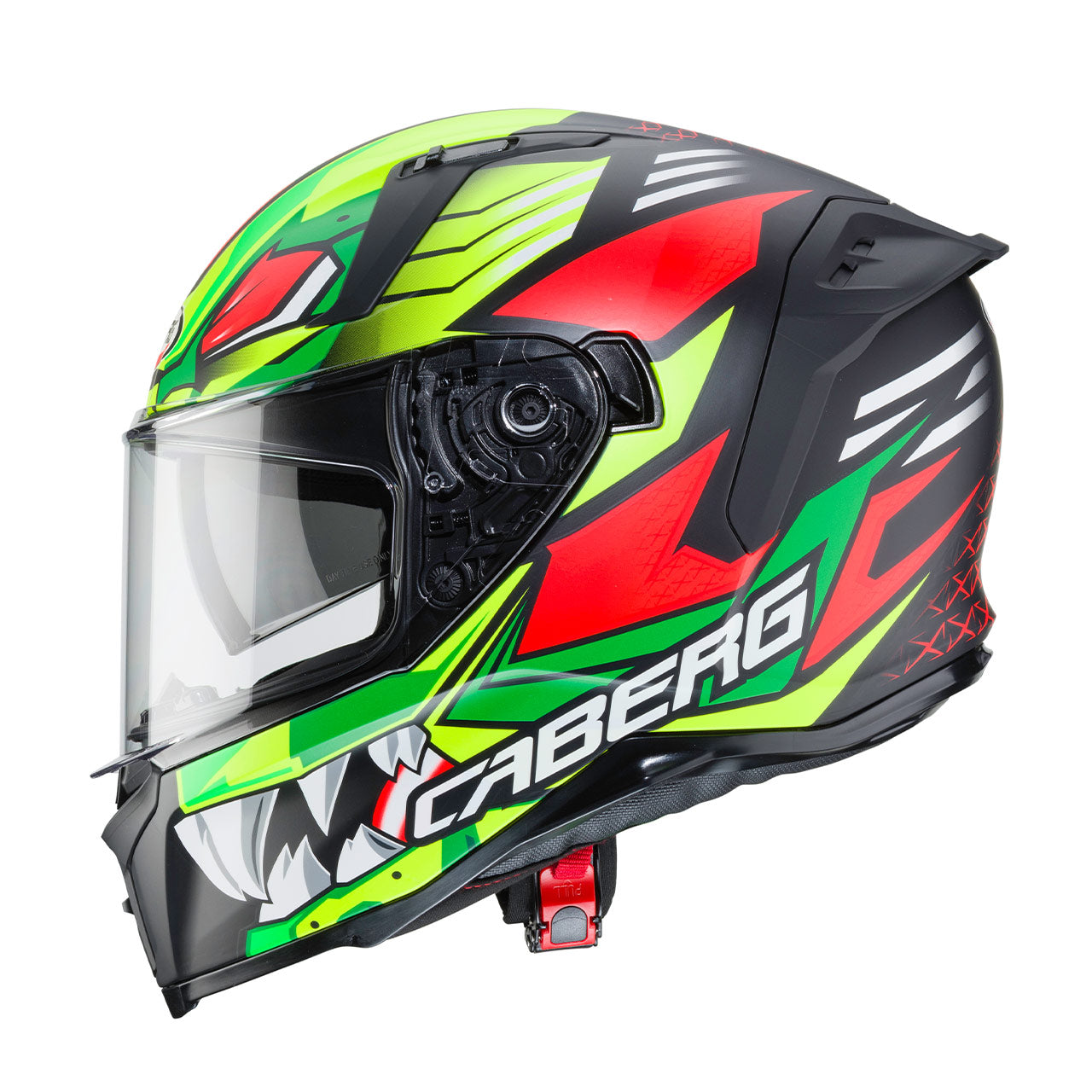 CABERG - Avalon Giga Helmet (Matt Black/Yellow Fluo/Red Fluo)