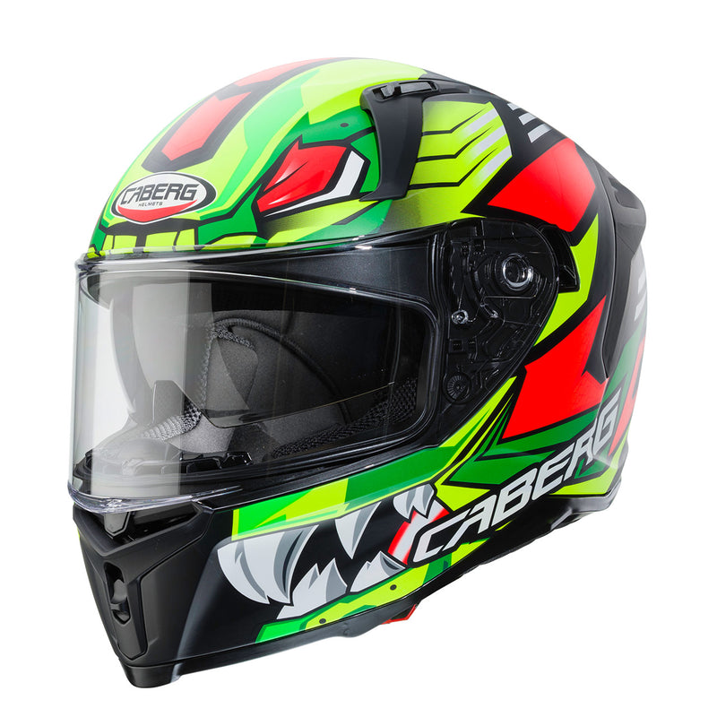 CABERG - Avalon Giga Helmet (Matt Black/Yellow Fluo/Red Fluo)