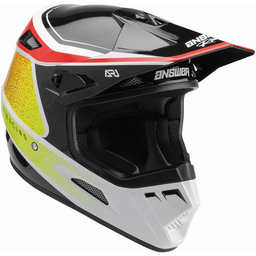 ANSWER - A22 AR1 Vivid Helmet (Hyper Acid/Red/White)