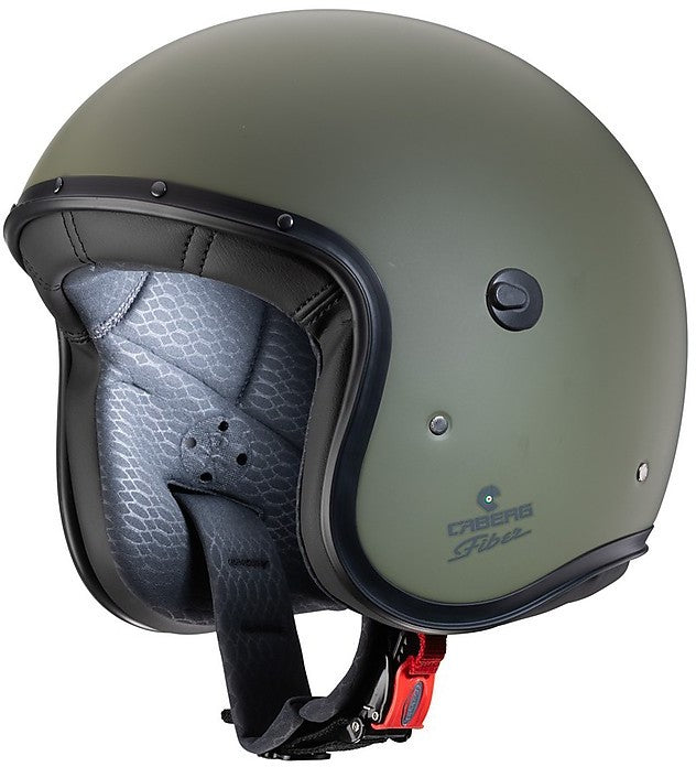 CABERG - Ghost Fiberglass Jet Helmet (Military Green)
